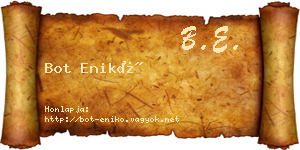 Bot Enikő névjegykártya