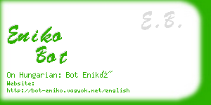 eniko bot business card